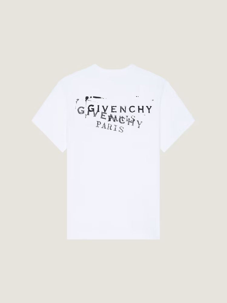 Givenchy Logo-Embroidered T-Shirt — White, view 2