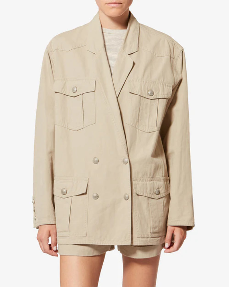 Marant Etoile Jacket — Beige, view 2
