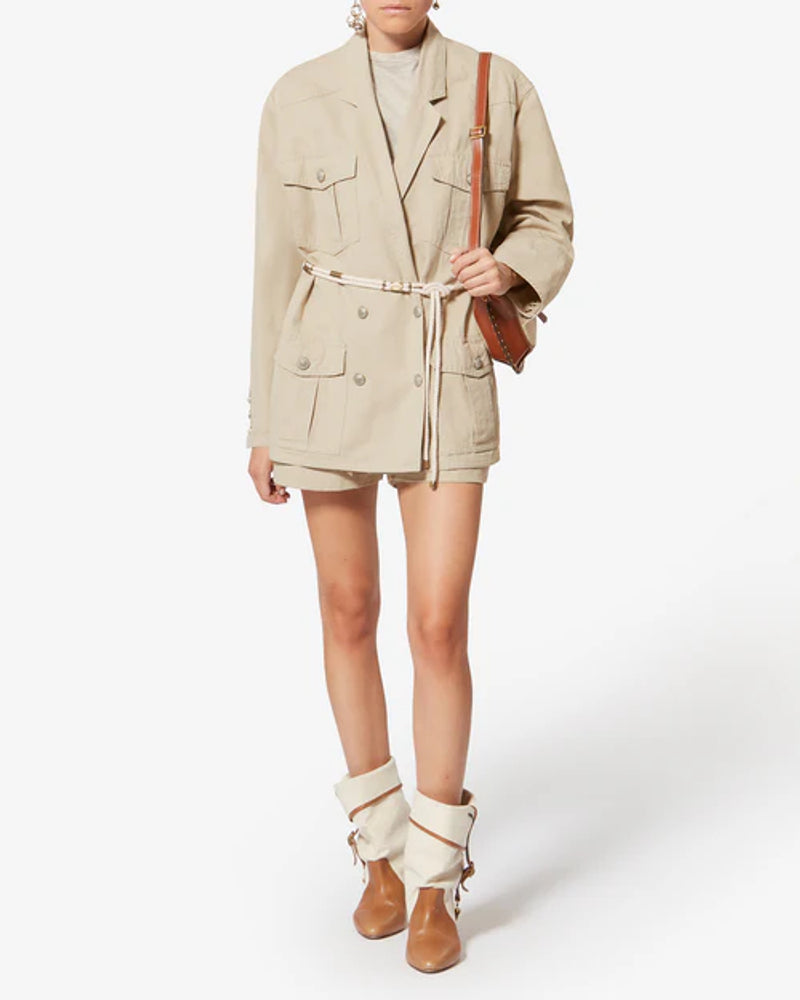Marant Etoile Jacket — Beige, view 3