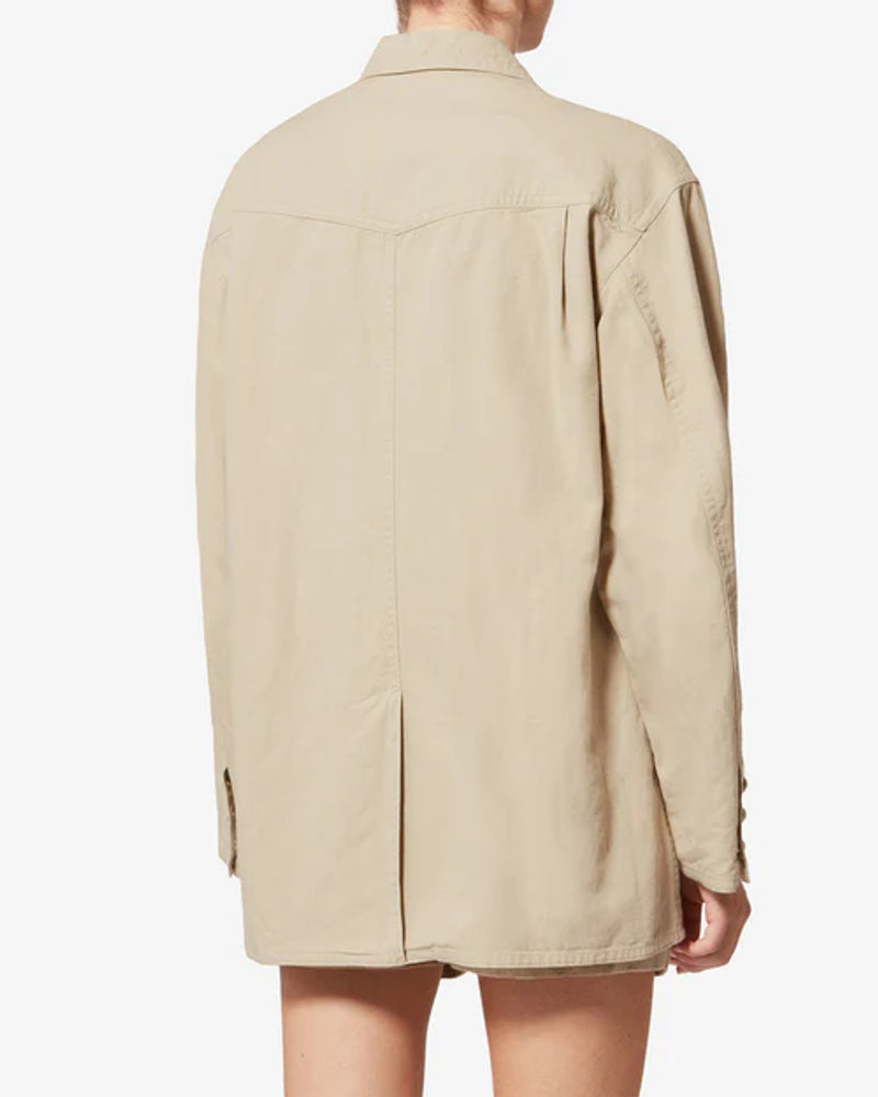 Marant Etoile Jacket — Beige, view 4