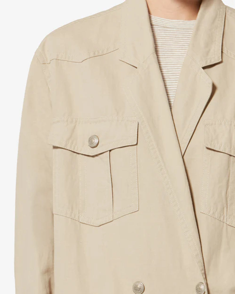 Marant Etoile Jacket — Beige, view 5