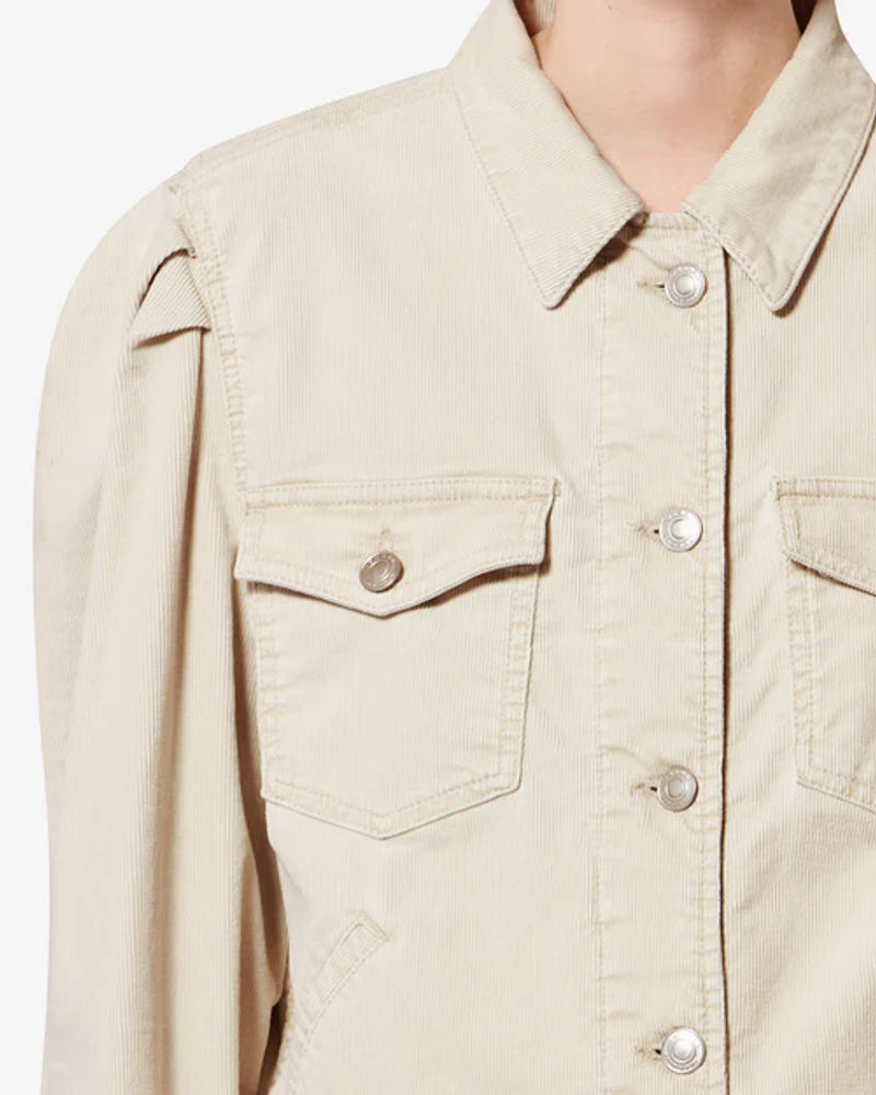 Marant Etoile Jacket — Ecru, view 2