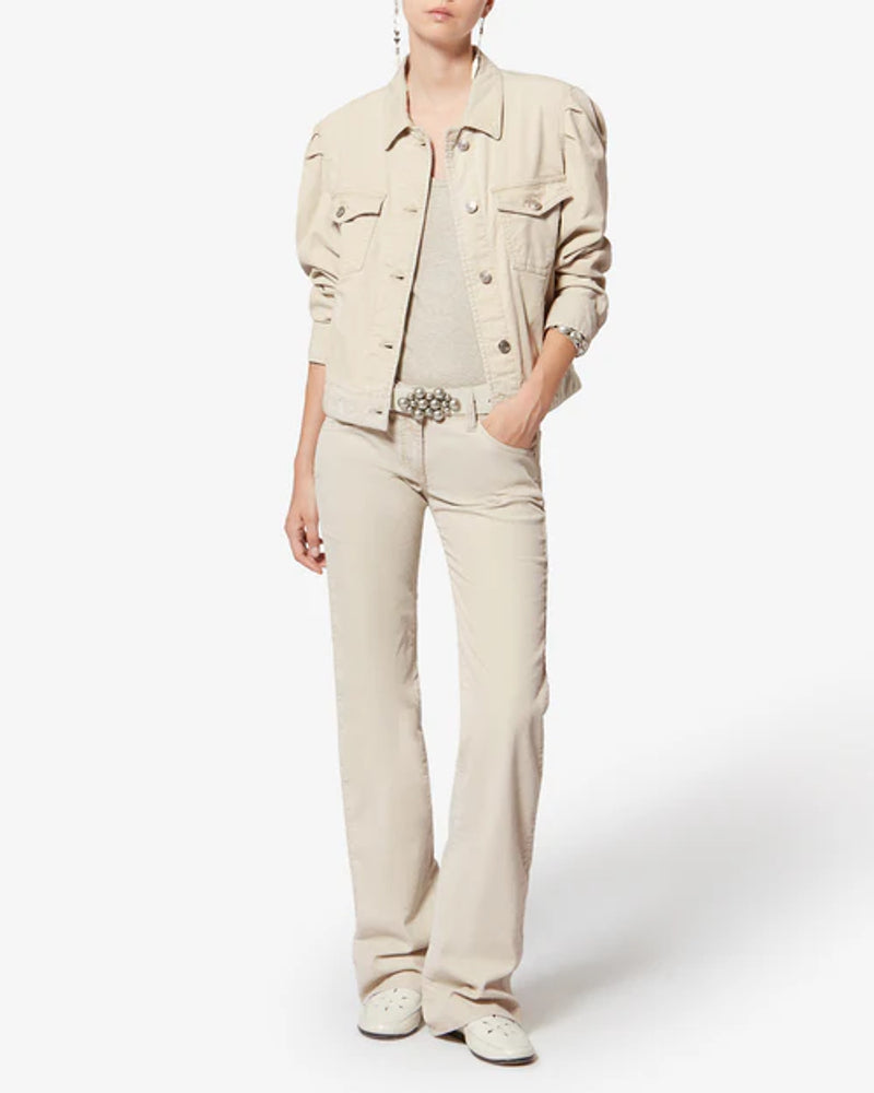 Marant Etoile Jacket — Ecru, view 3
