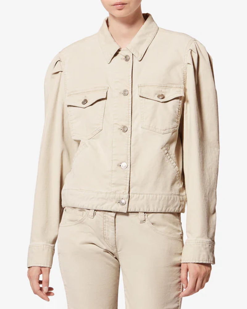 Marant Etoile Jacket — Ecru, view 4