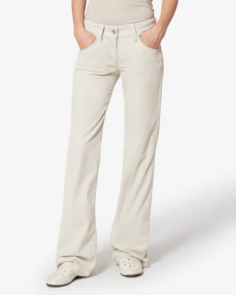 Marant Etoile E26 Star Trousers — Ecru, view 3