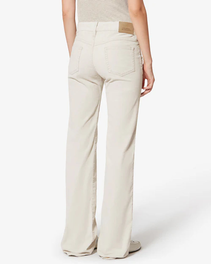 Marant Etoile E26 Star Trousers — Ecru, view 4