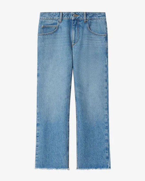 Isabel Marant Cropped Denim Jeans — Blue by Isabel Marant