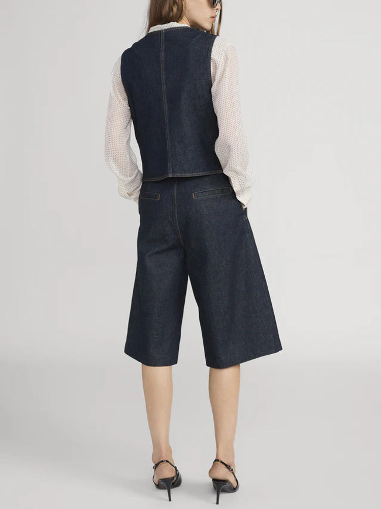 Frame Rins Vest — Navy, view 3