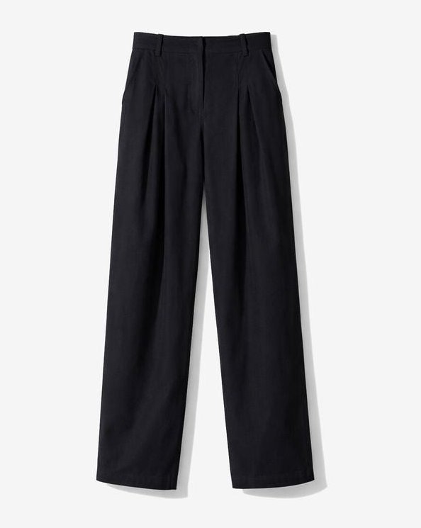 Iro Pleated High-Waist Jeans — Black by Iro