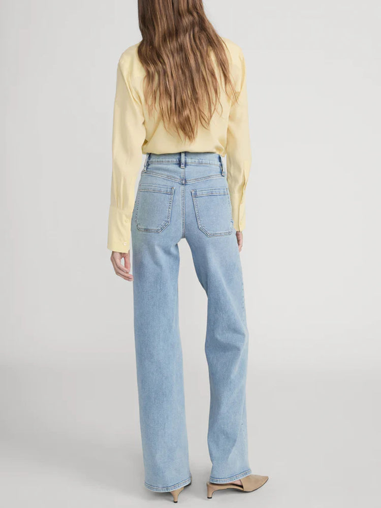 Frame E26 Jeans — Blue, view 5