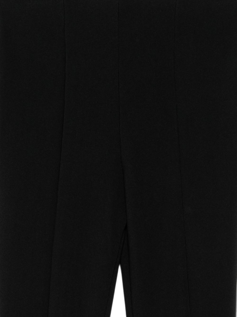 032C Ribbed Texture Leggings — Black, view 2