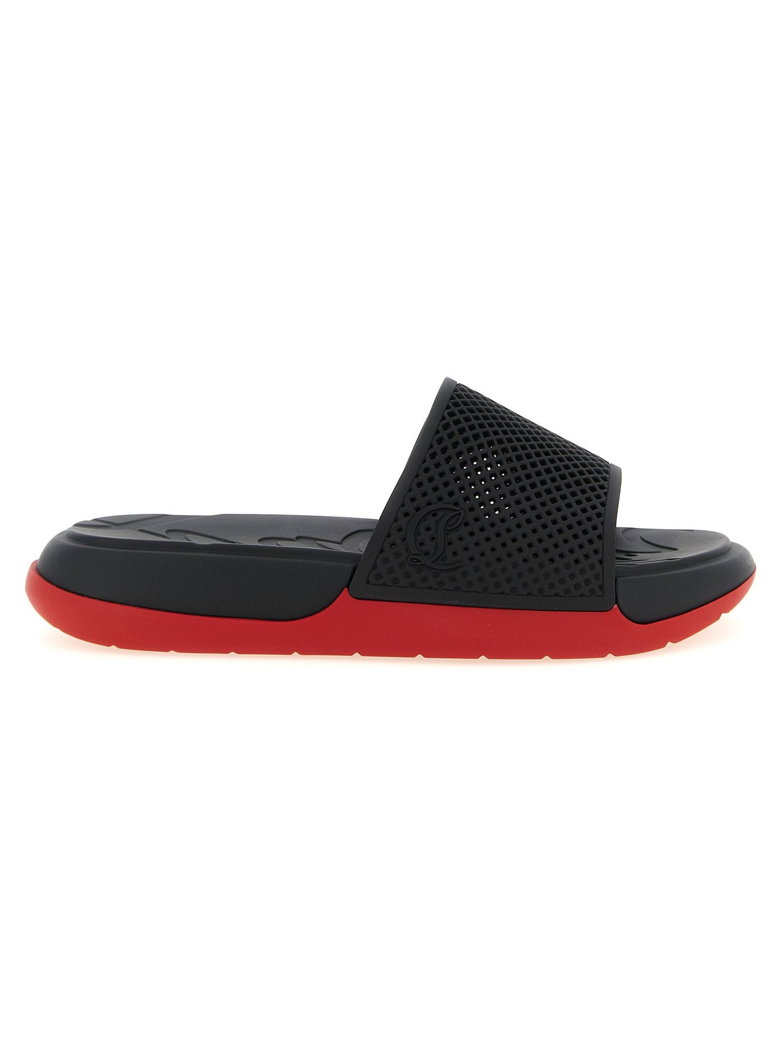 Christian Louboutin Easy Breezy Slide — Black by Christian Louboutin