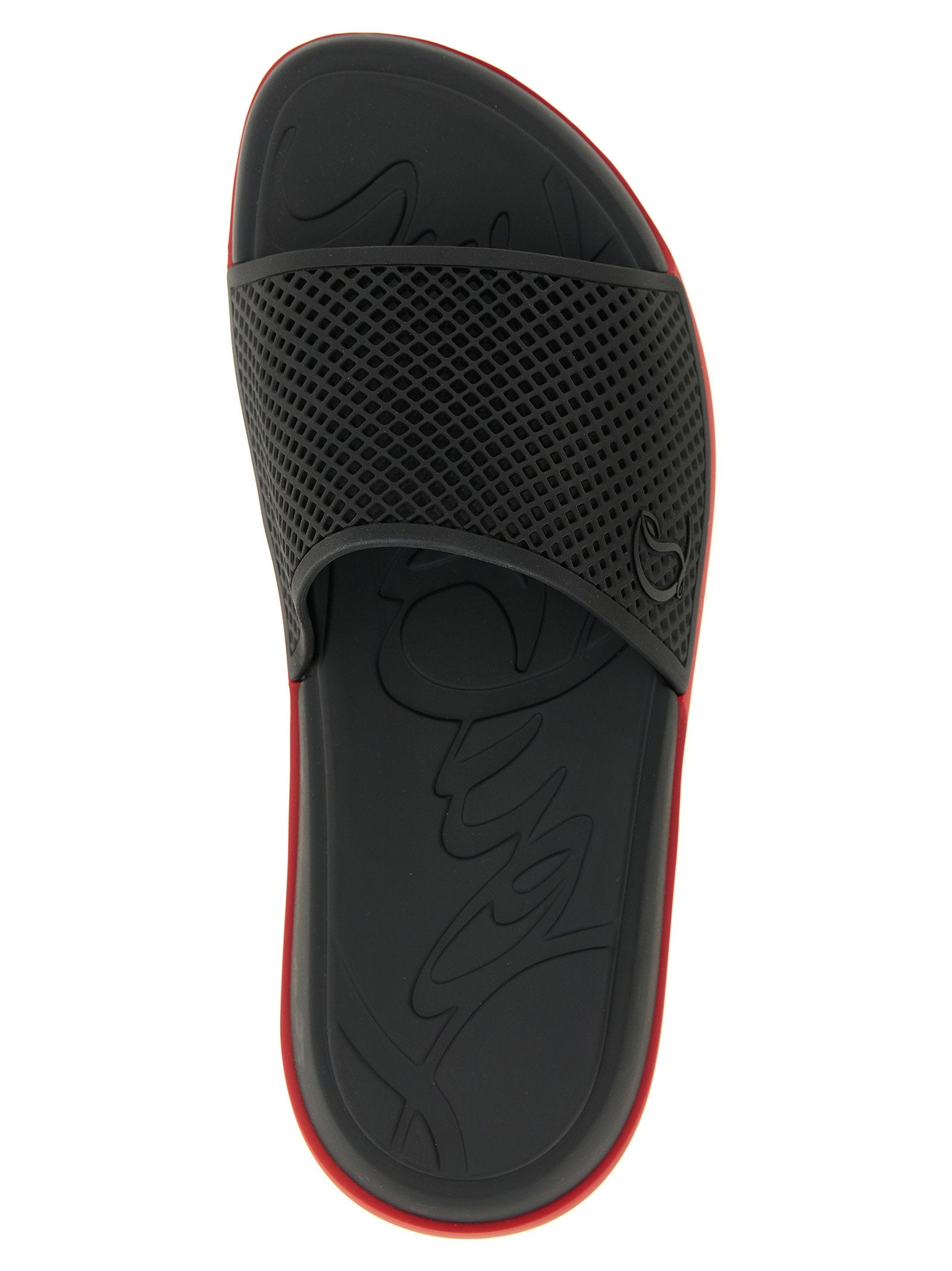 Christian Louboutin Easy Breezy Slide — Black, view 4
