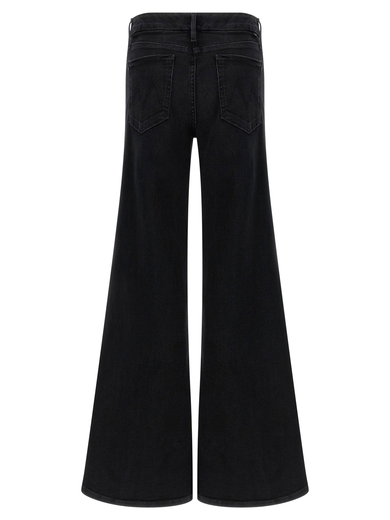 Mother Roller Sneak Jeans — Black, view 2