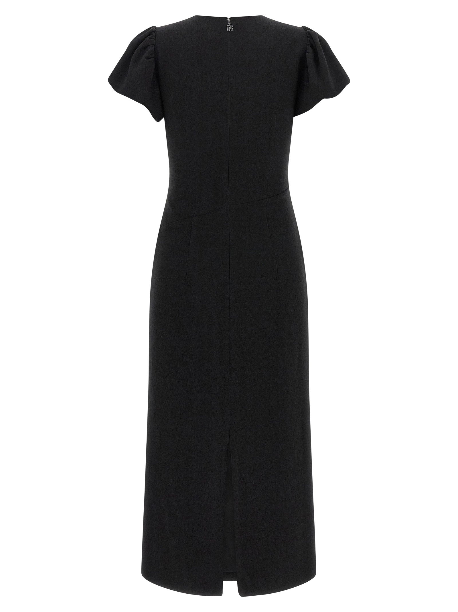 Rotate Birger Christensen Puff Sleeve Dress — Black, view 2