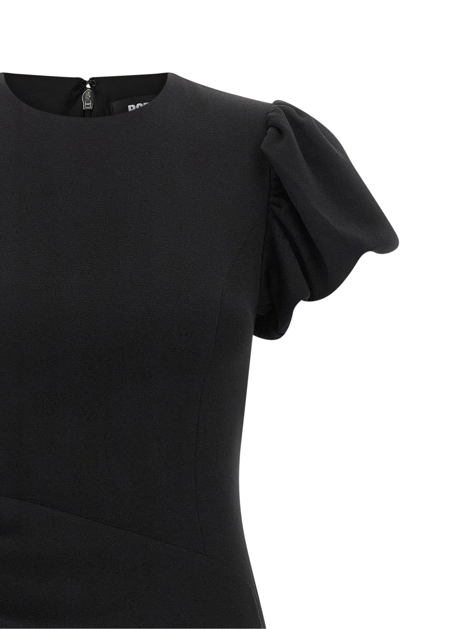Rotate Birger Christensen Puff Sleeve Dress — Black, view 3