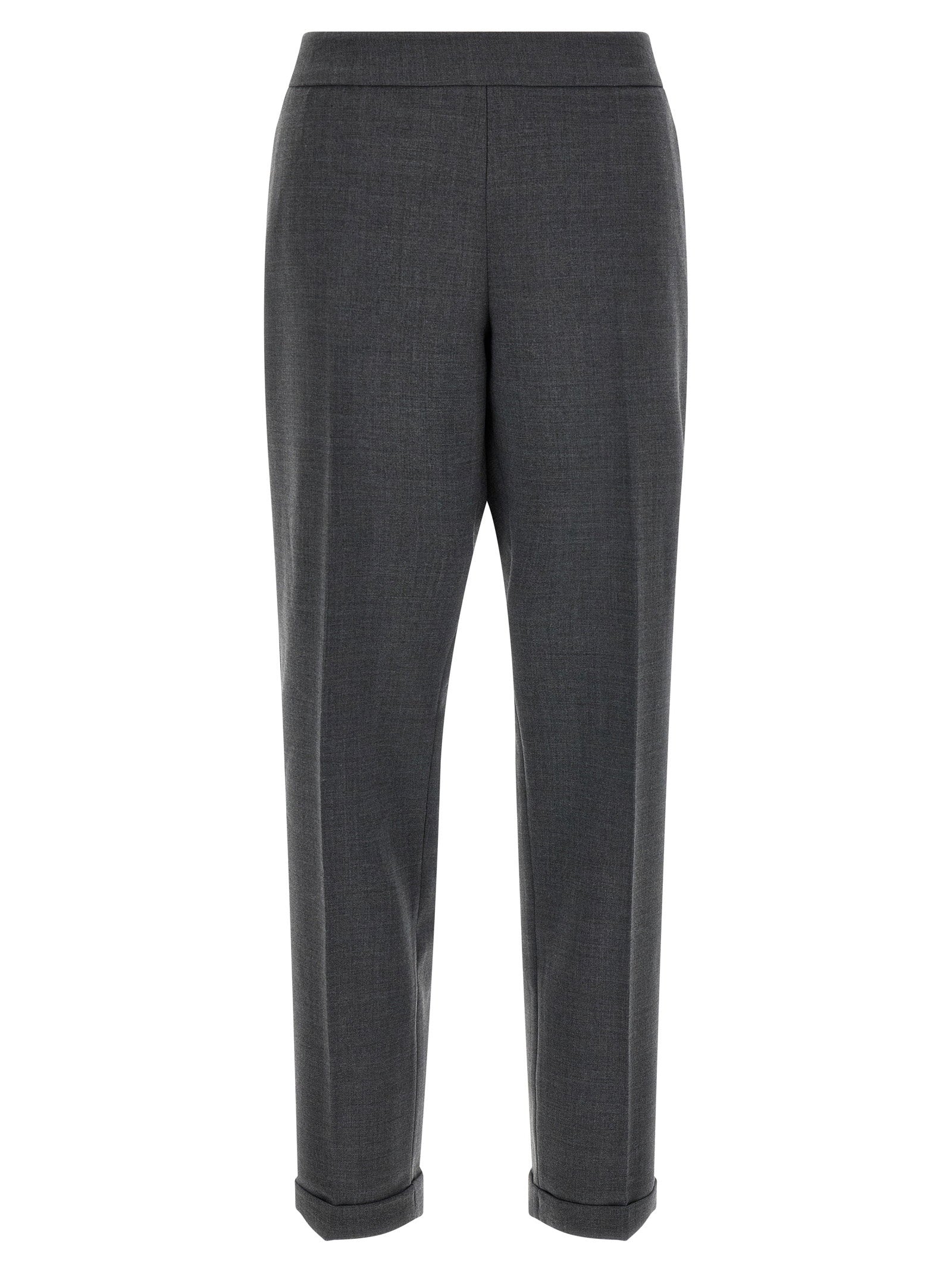 Alberto Biani Virgin Wool Blend Trousers — Gray by Alberto Biani