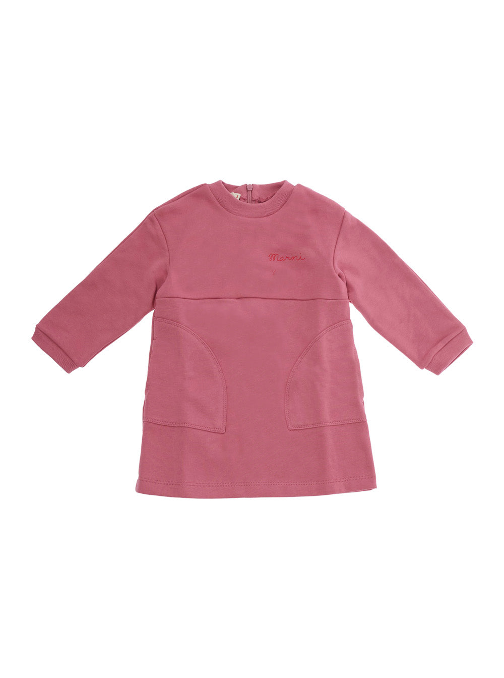 Marni Long-Sleeve Cotton Dress — Pink by Marni