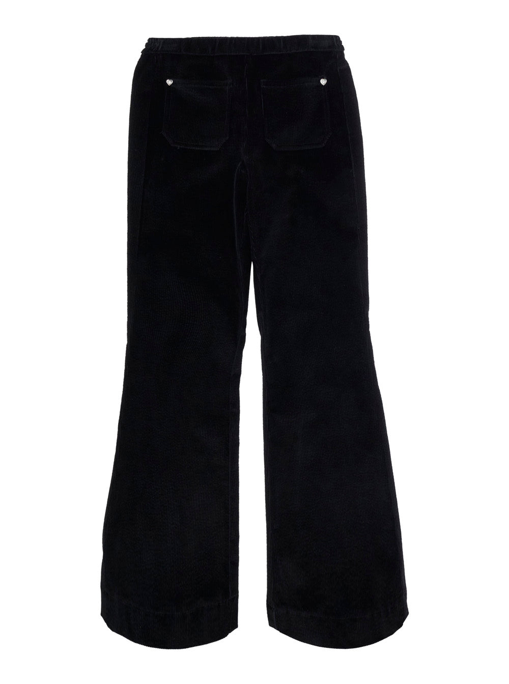 Monnalisa Satin-Trimmed Trousers — Black by Monnalisa