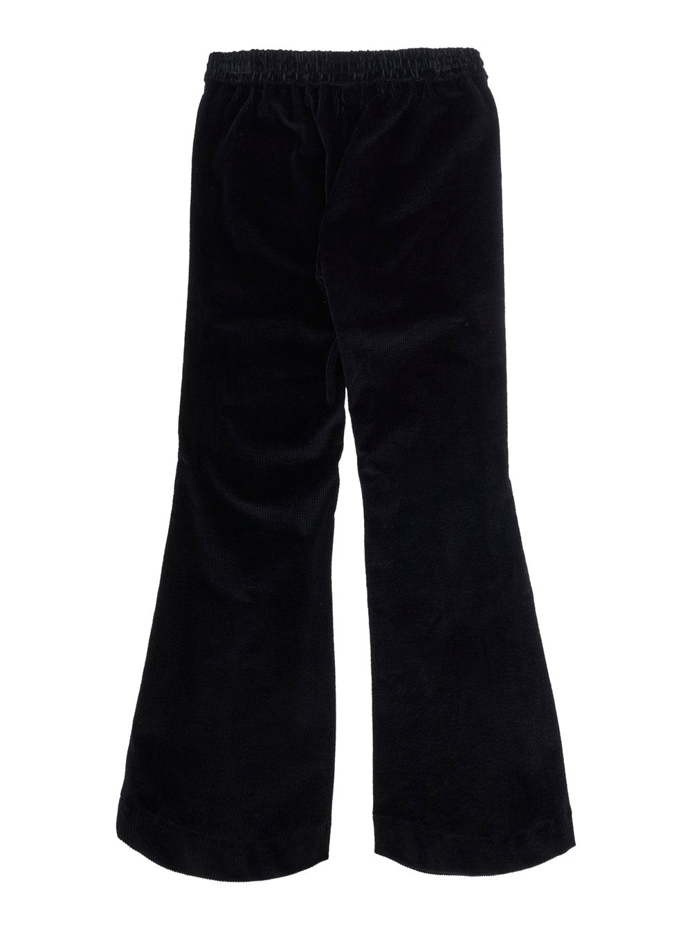 Monnalisa Satin-Trimmed Trousers — Black, view 2