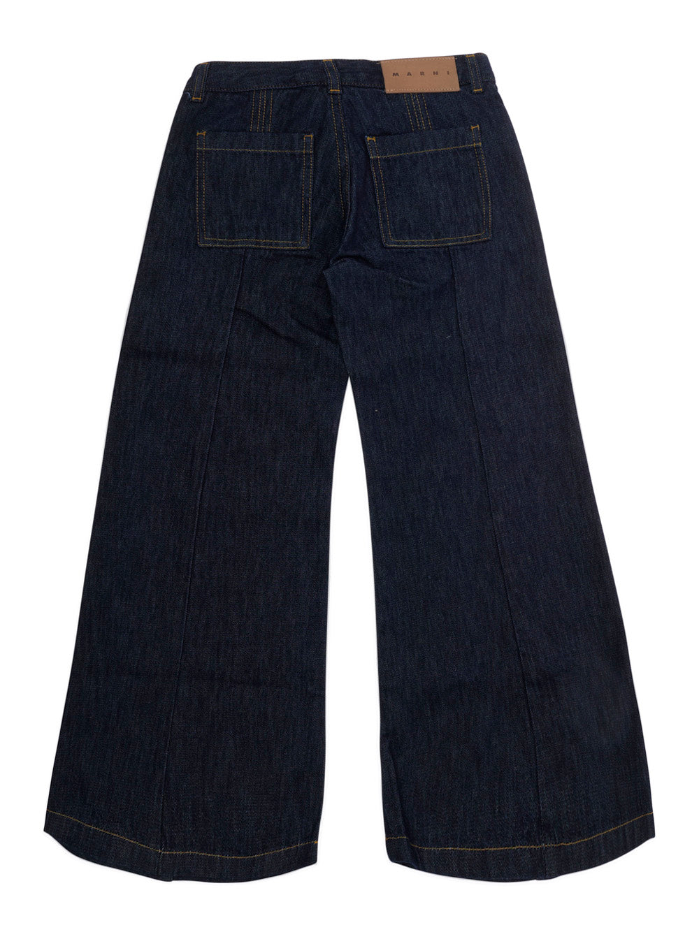 Marni Cotton Denim Jeans — Navy, view 2