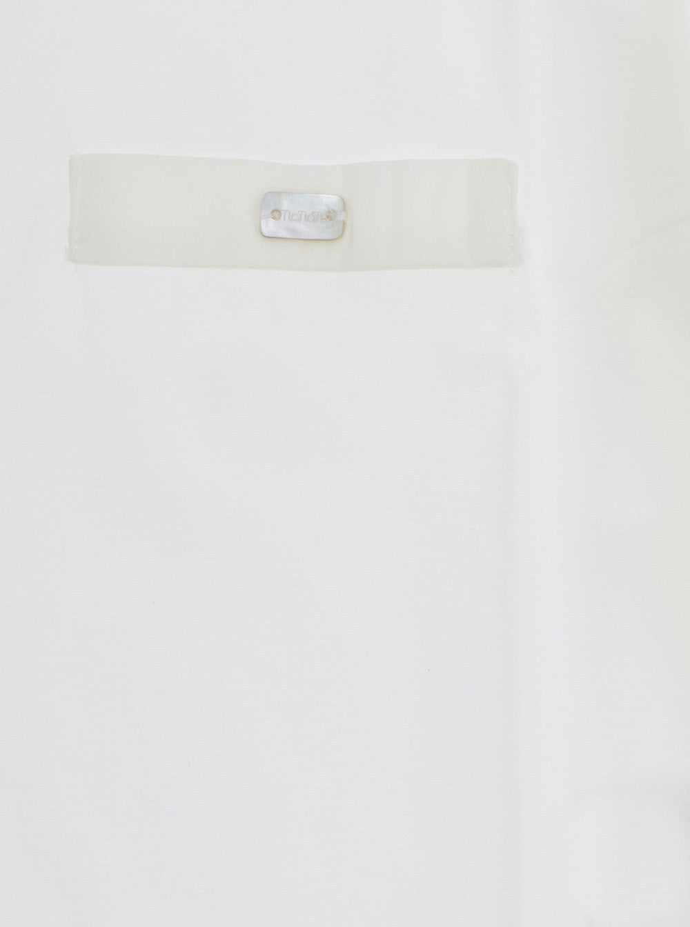 NanáN Ruffle-Trim Cotton Blouse — White, view 3