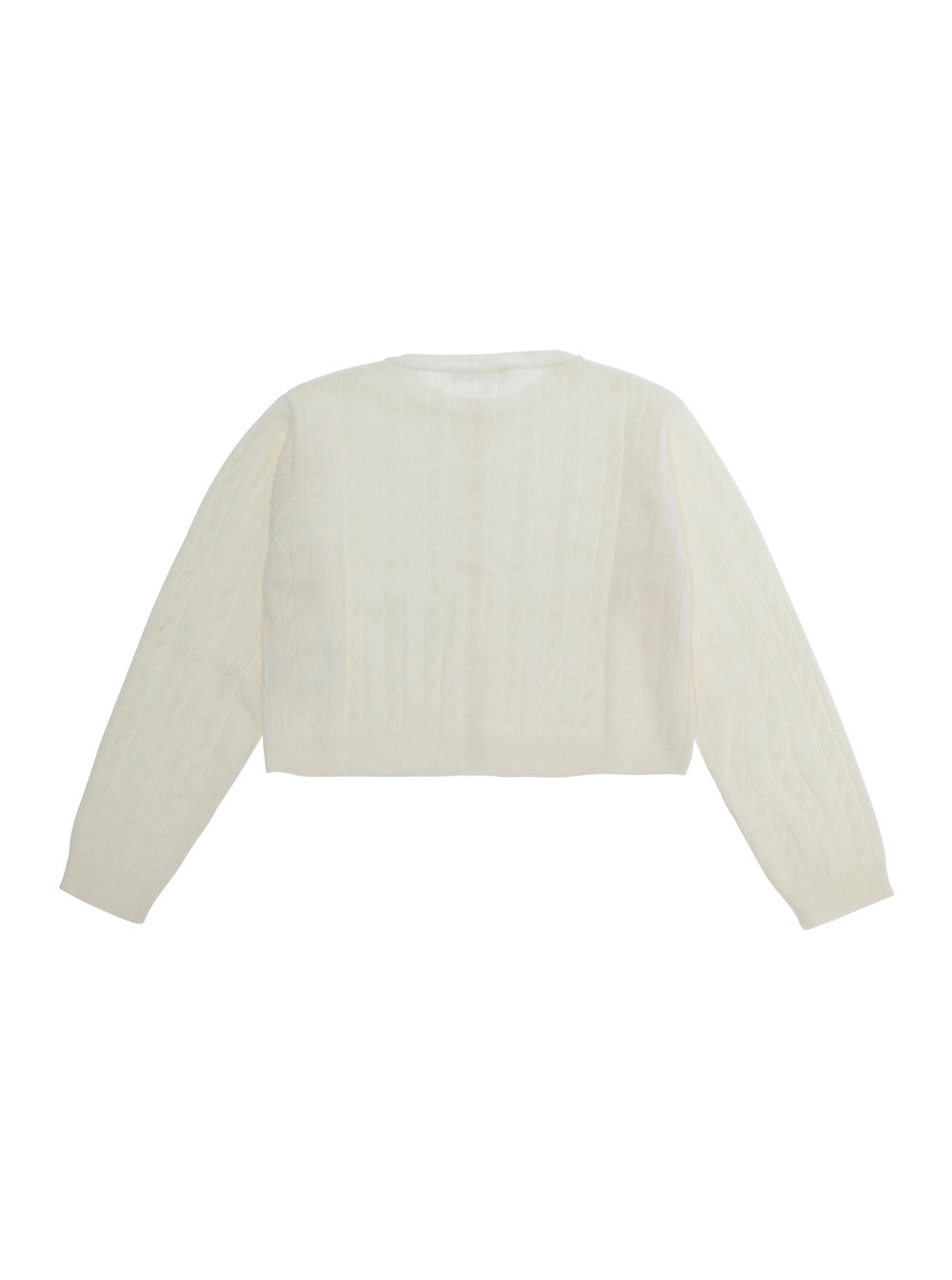 NanáN Viscose Blend Cardigan — White, view 2
