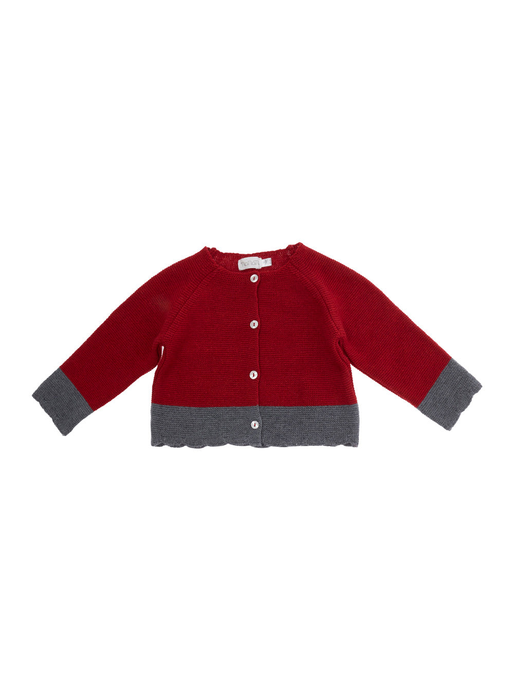 NanáN Wool and Cashmere Blend Cardigan — Red by NanáN