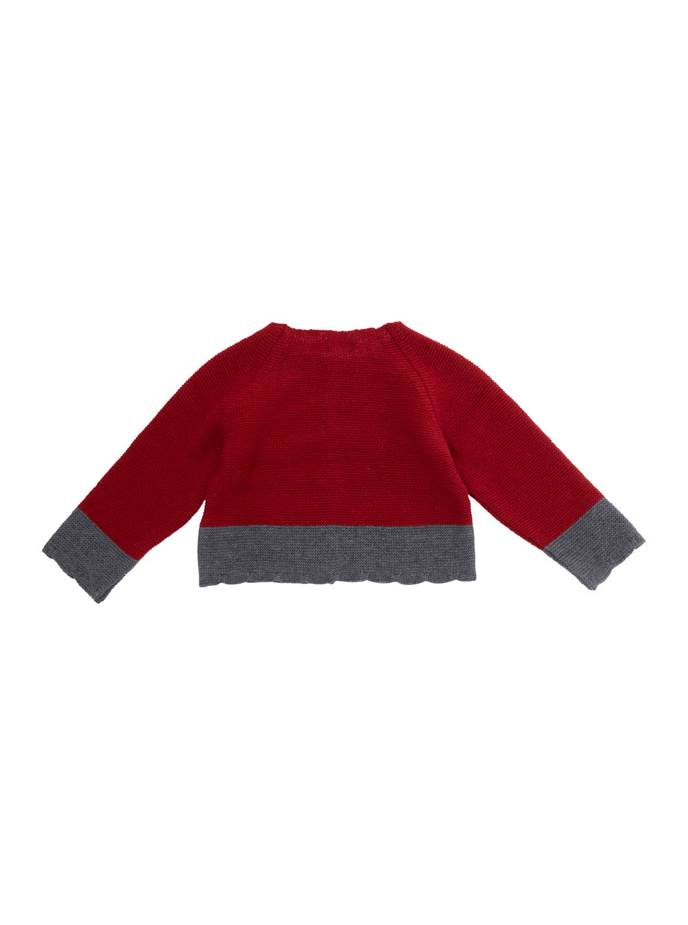 NanáN Wool and Cashmere Blend Cardigan — Red, view 2