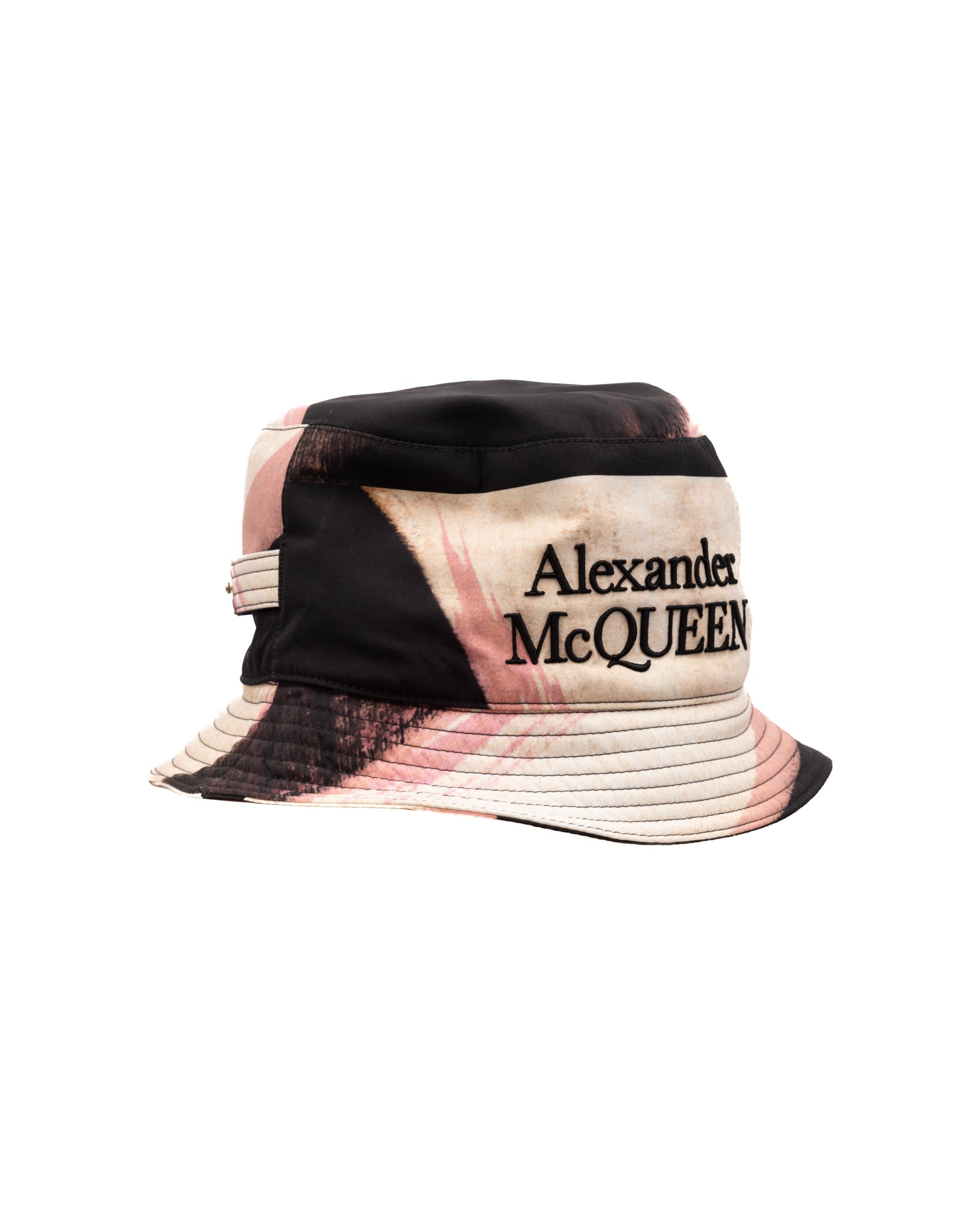 Alexander McQueen K3_2046 Logo-Embroidered Bucket Hat — Multicolor, view 2