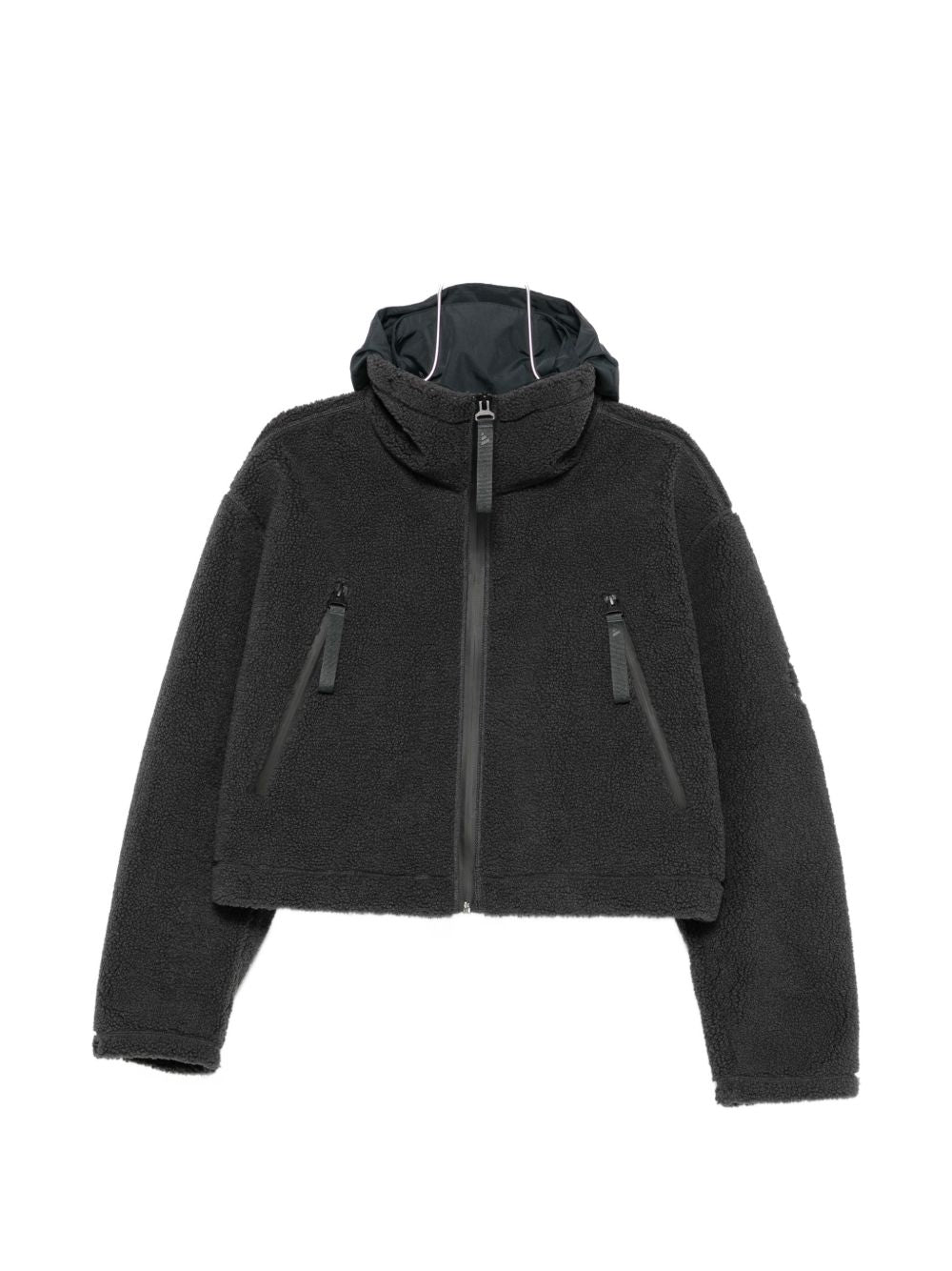 Adidas By Stella McCartney Fleece Zip-Through Hoodie — Black by Adidas By Stella Mccartney