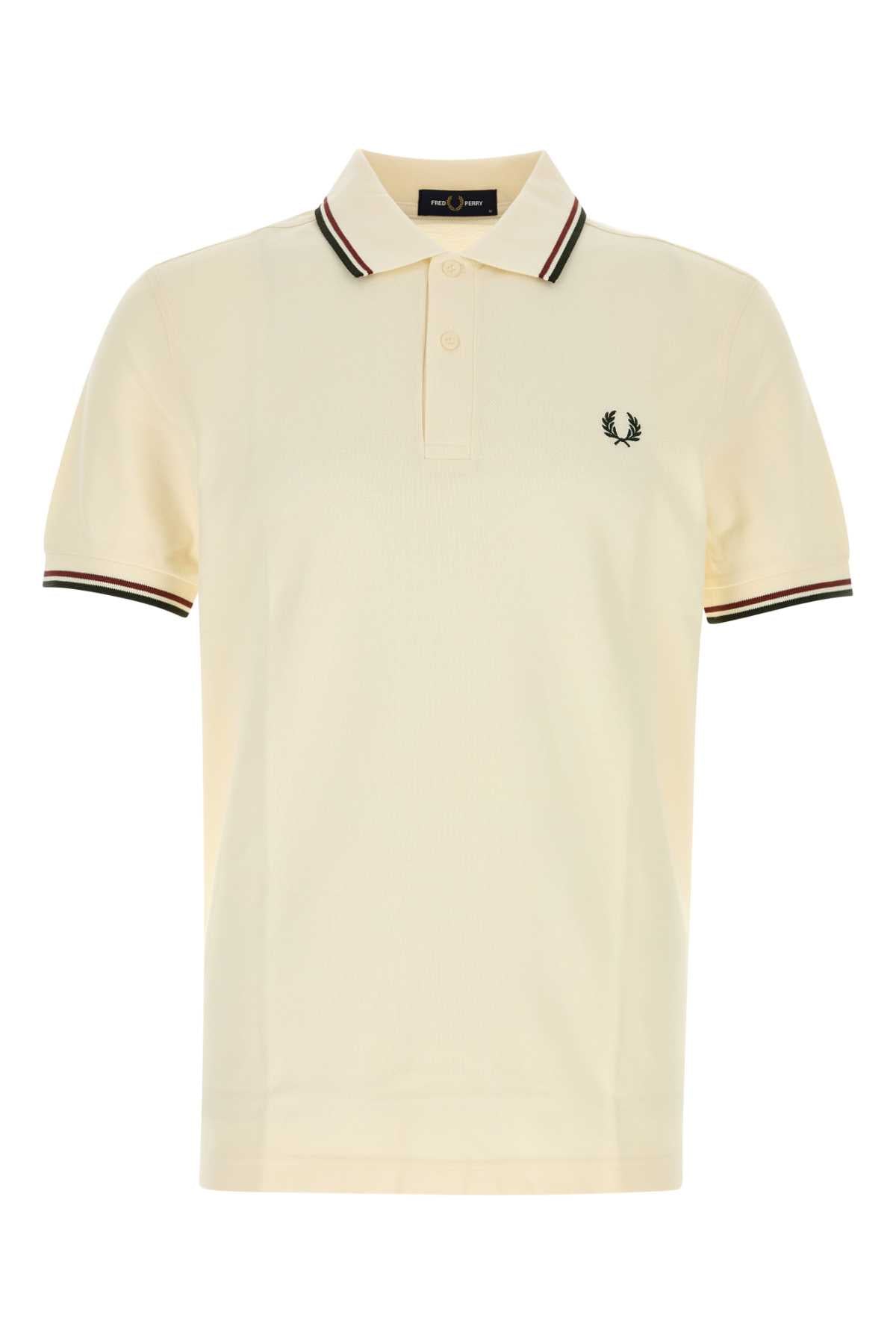 Fred Perry Twin Polo Shirt — Beige by Fred Perry