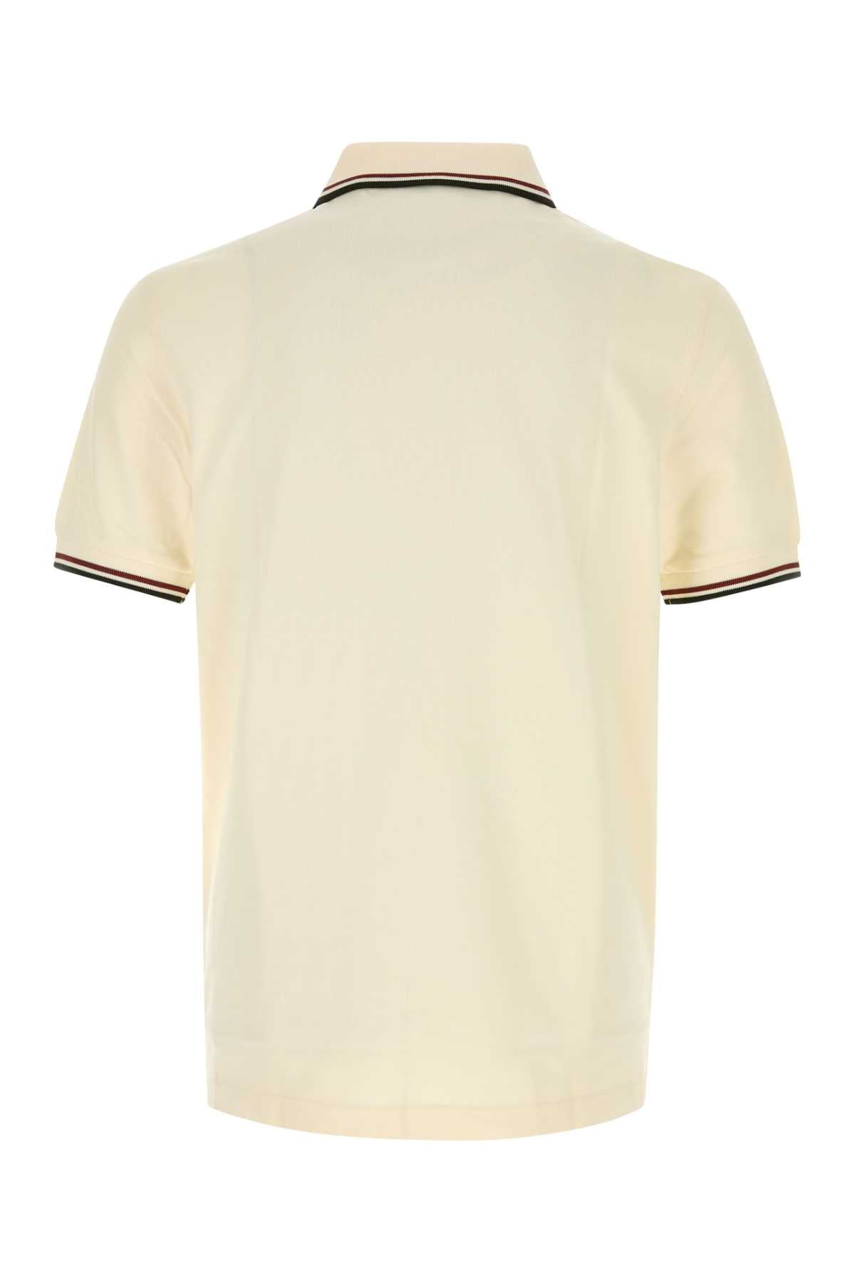 Fred Perry Twin Polo Shirt — Beige, view 2