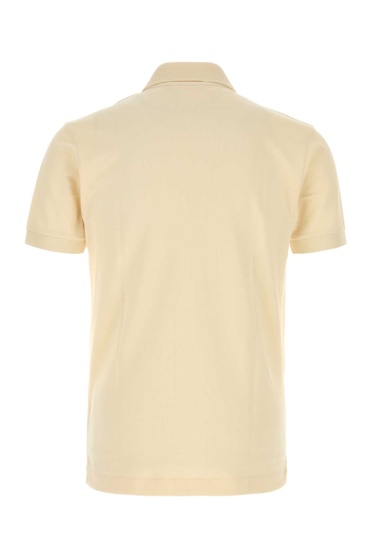 Lacoste Piquet Cotton Polo Shirt — Beige, view 2