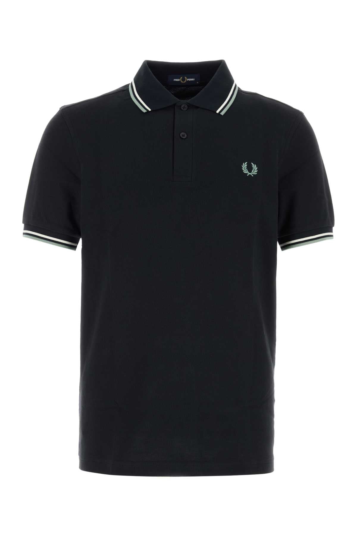 Fred Perry Twin Polo Shirt — Navy by Fred Perry
