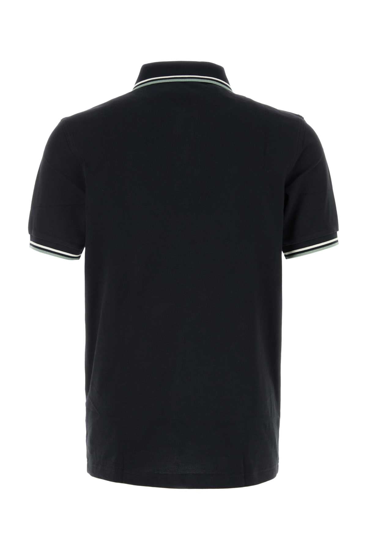 Fred Perry Twin Polo Shirt — Navy, view 2