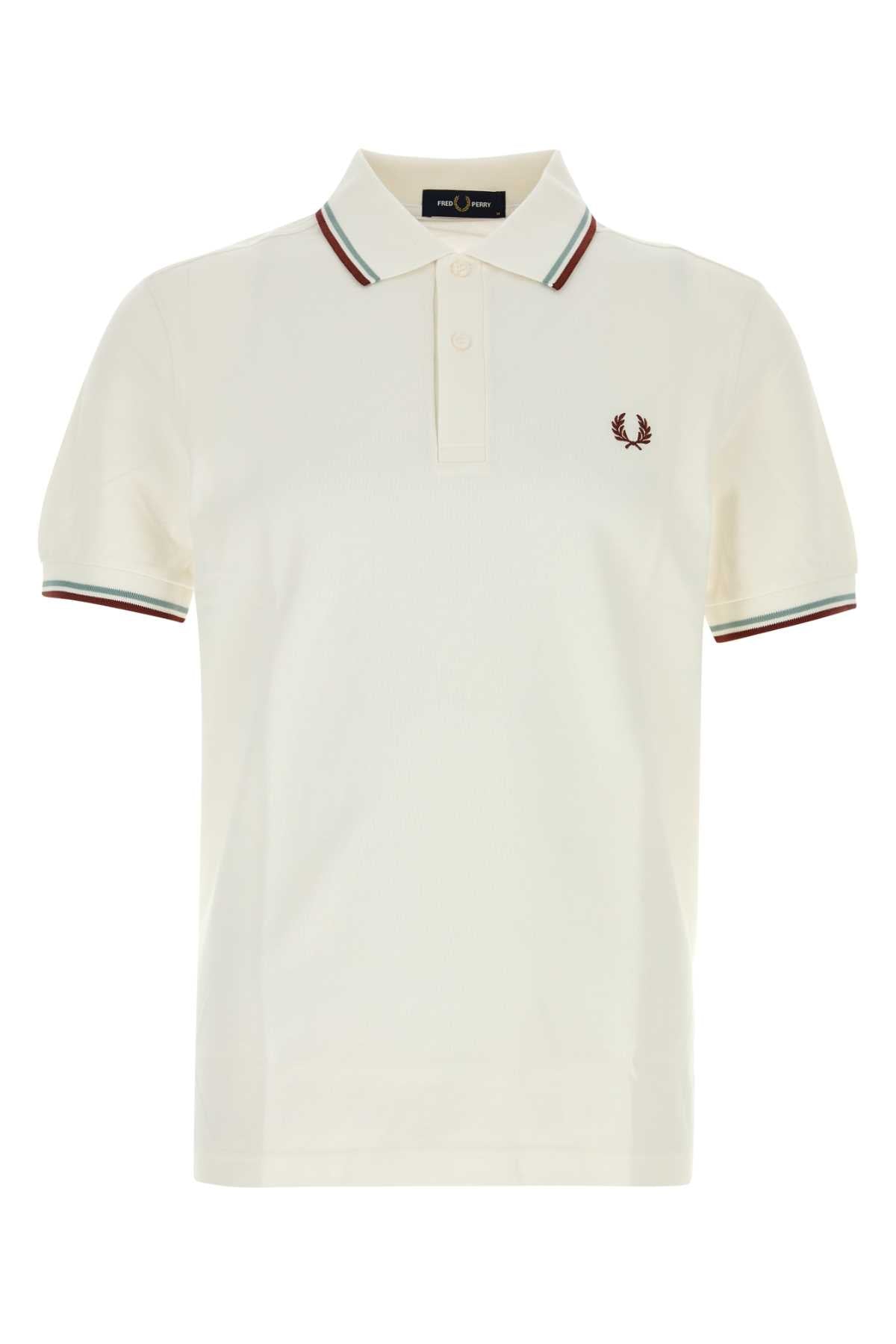 Fred Perry Twin Tipped Polo Shirt — White by Fred Perry