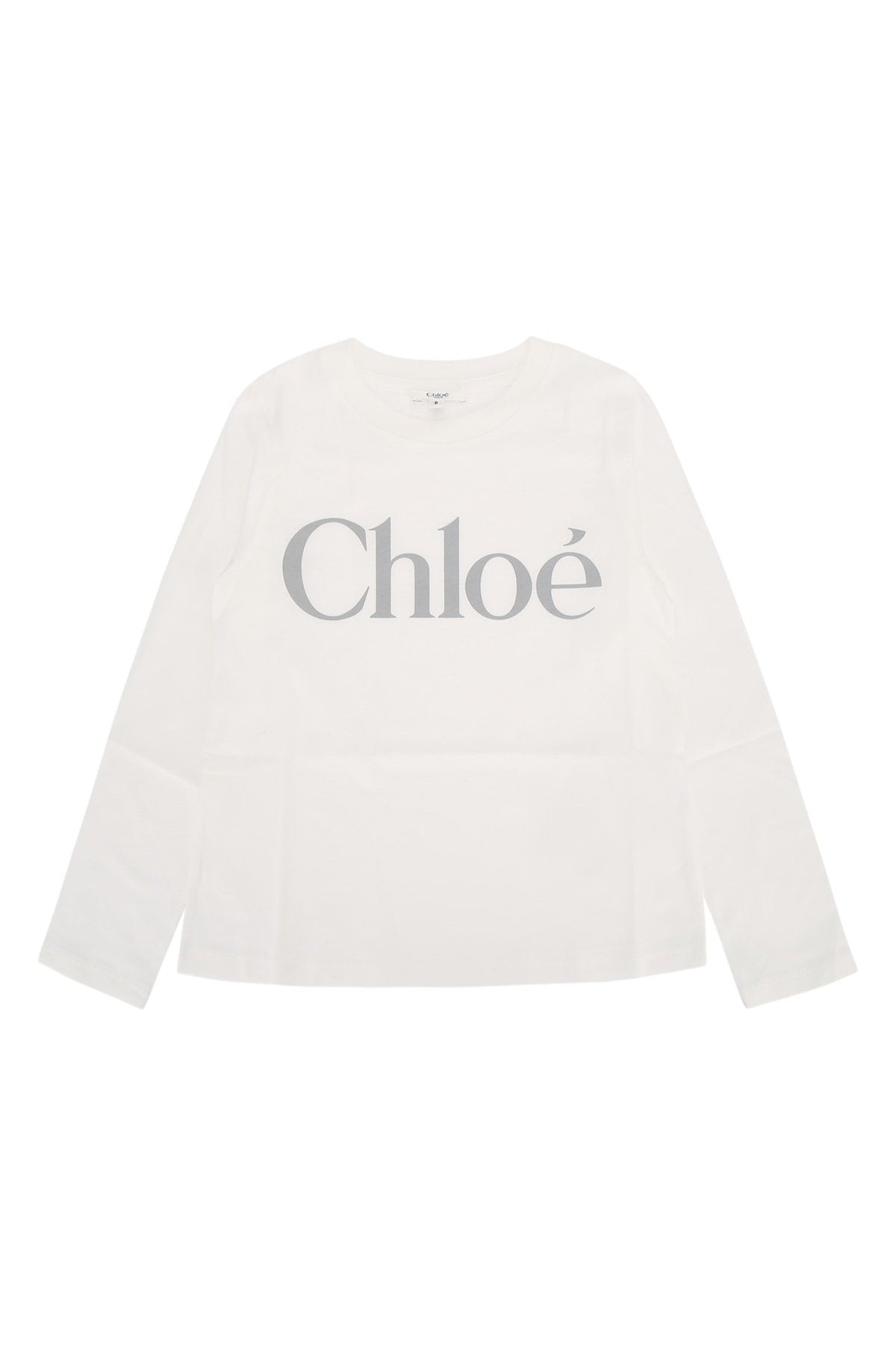 Chloe Kids Sleeve Long Sleeve T-Shirt — White by Chloe Kids