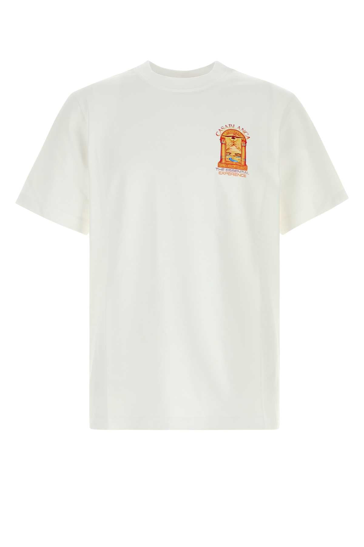 Casablanca Jersey T-Shirt — White by Casablanca
