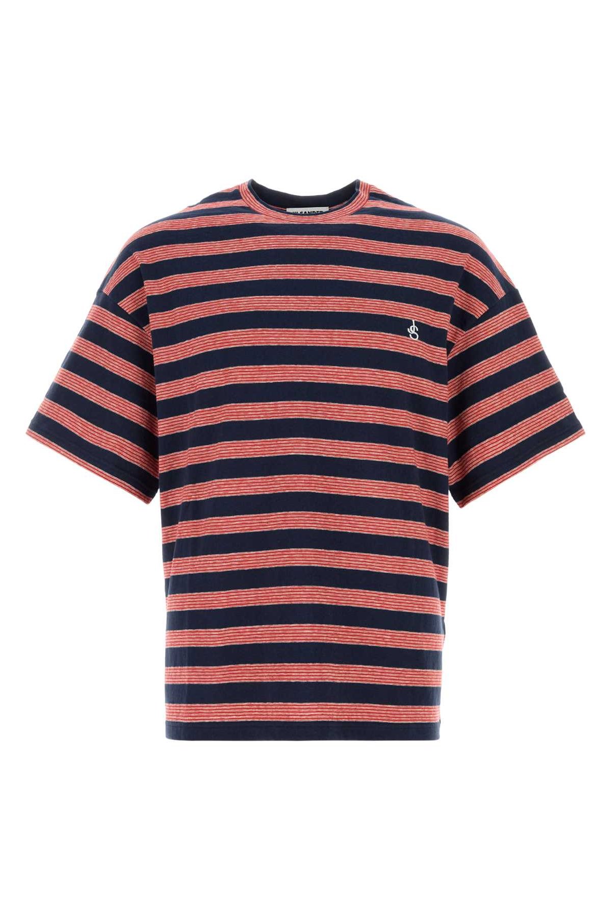 Jil Sander Striped Cotton T-Shirt — Navy by Jil Sander