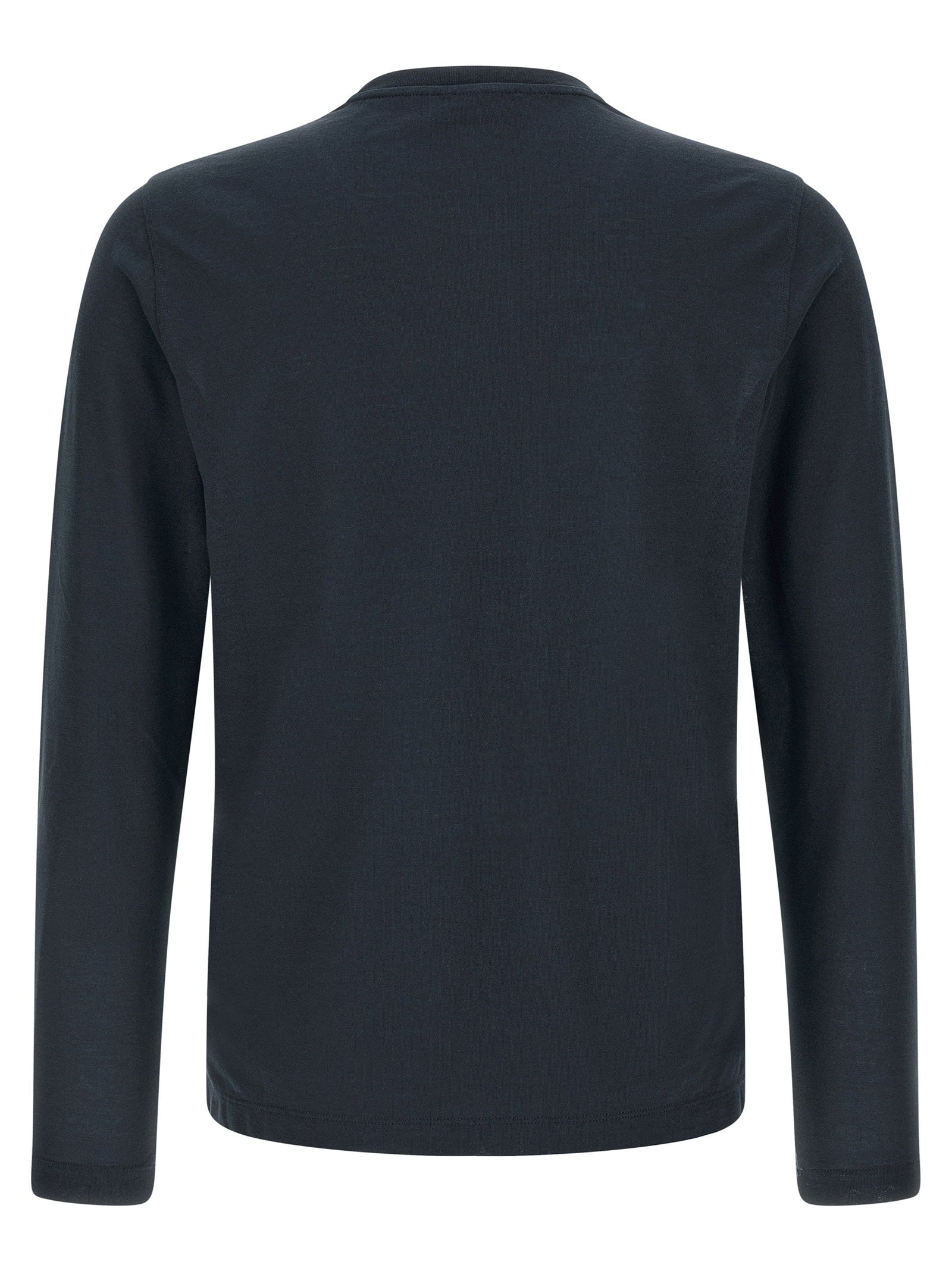 Zanone Ice Cotton Crew Neck T-shirt — Navy - 50 IT, view 2