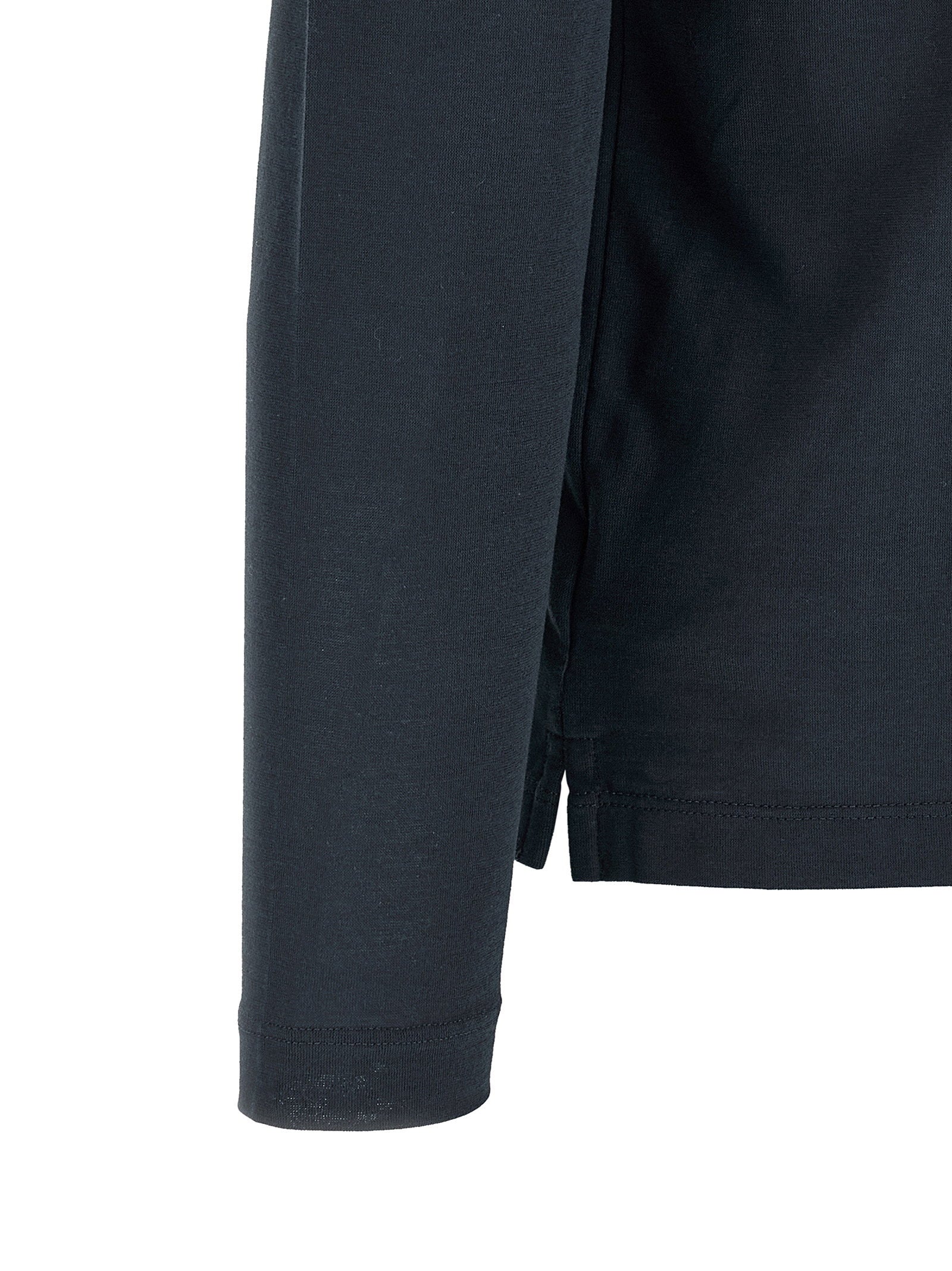 Zanone Ice Cotton Crew Neck T-shirt — Navy - 50 IT, view 4