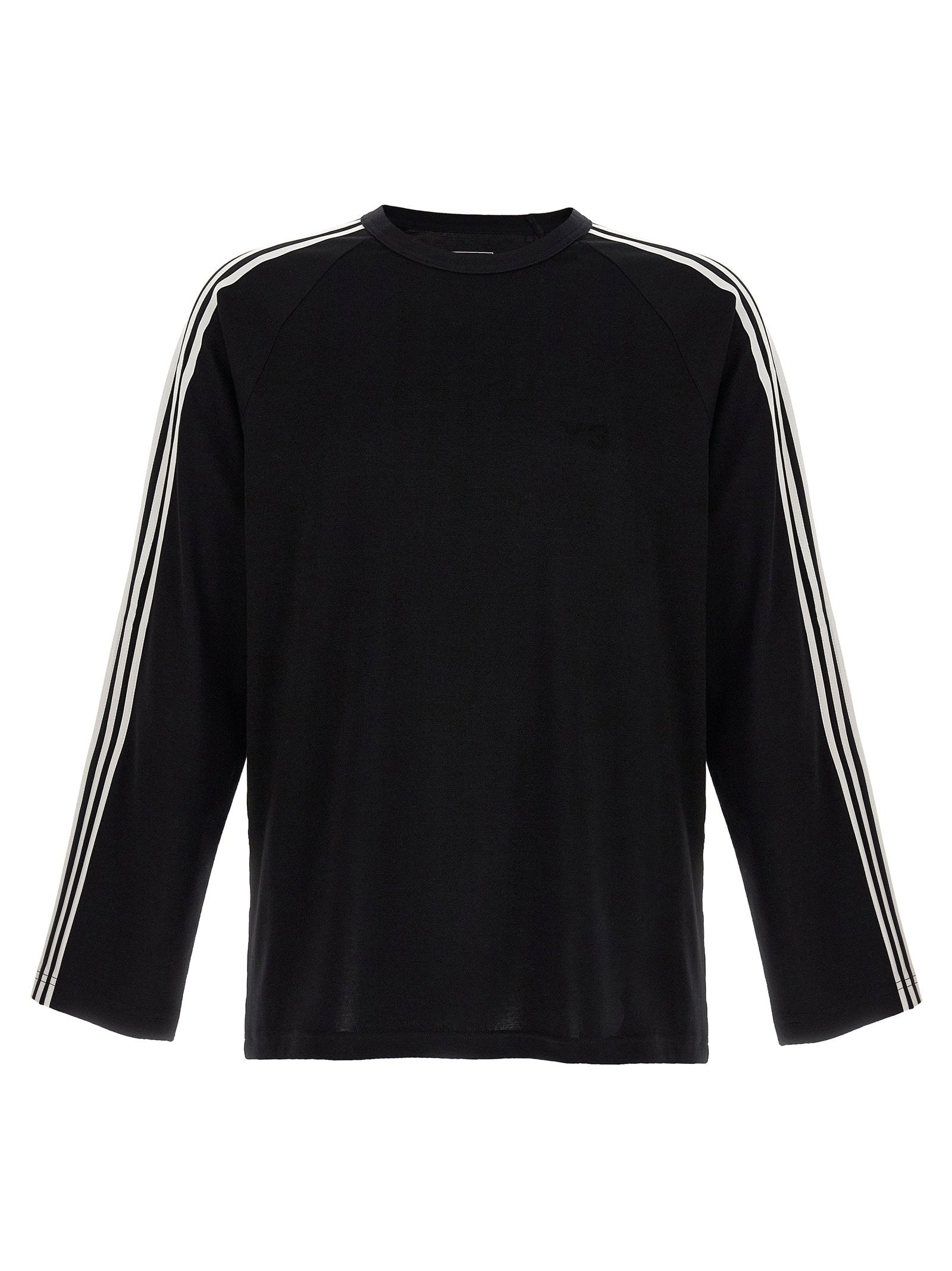 Y-3 3-Stripe Contrast Long Sleeve T-shirt — Black by Y-3
