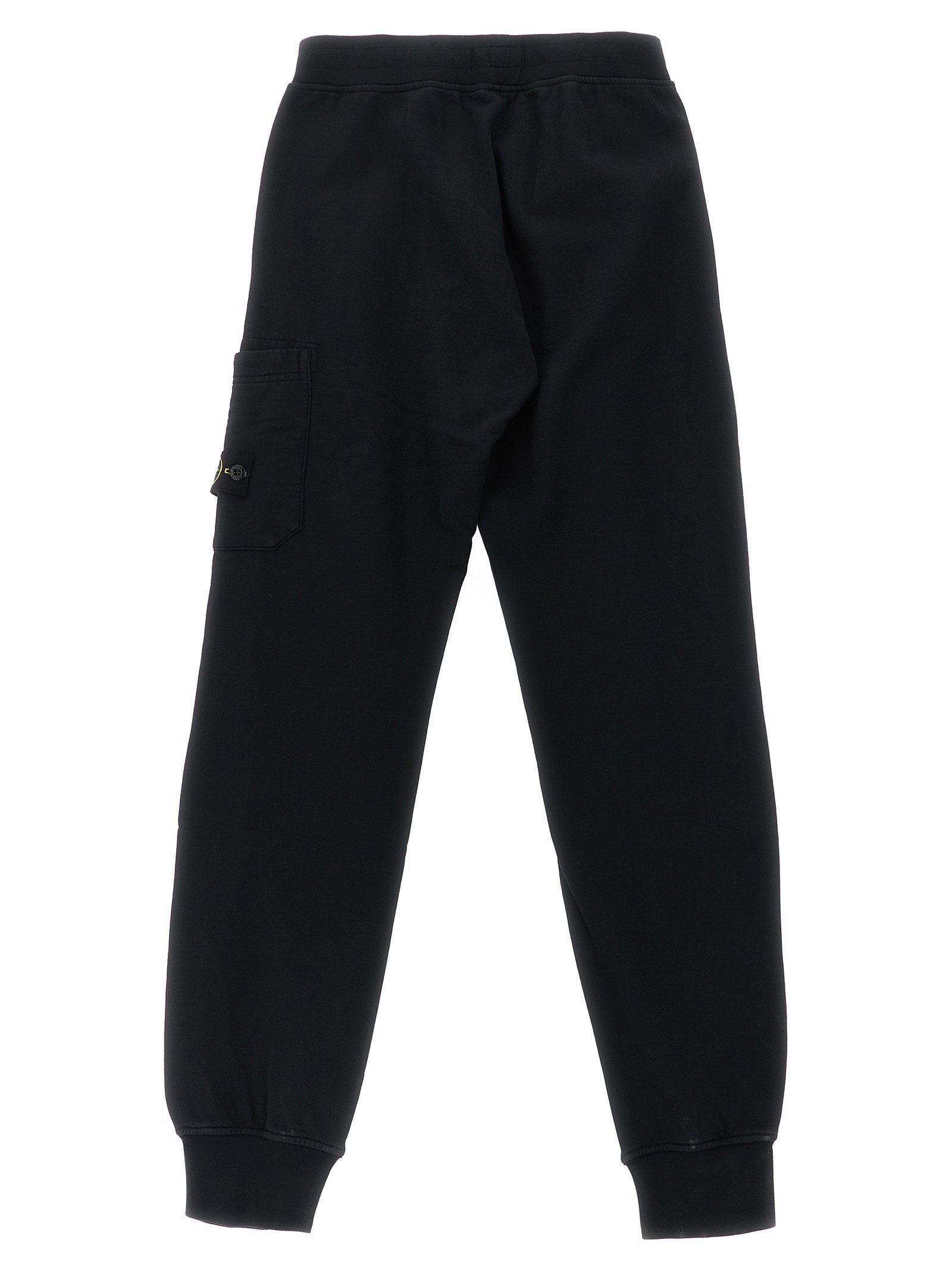 Stone Island Junior Logo-Badge Cargo Joggers — Black, view 2