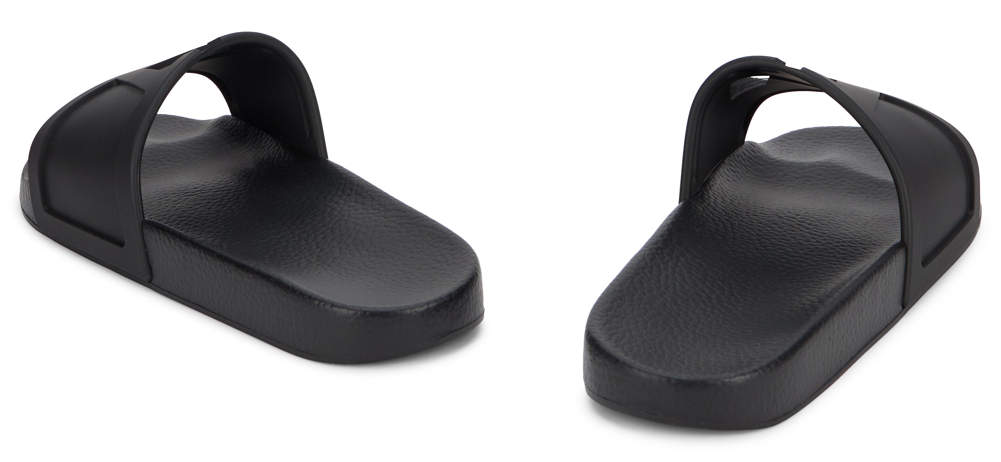 Valentino Garavani Rubber Logo Slides — Black, view 4