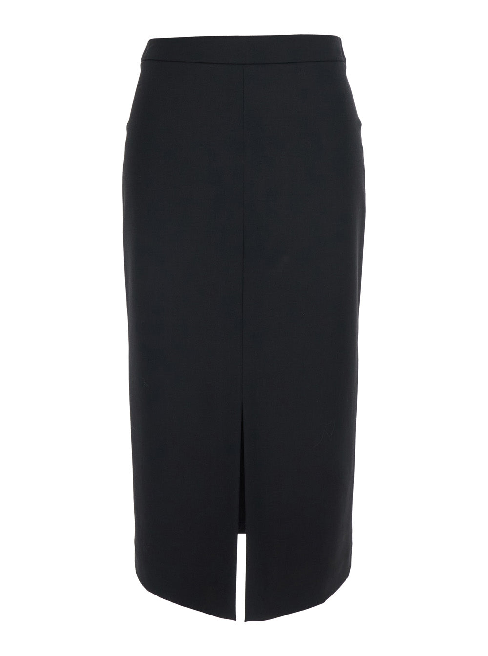 Jucca Wool-Blend Tech Fabric Skirt — Black by Jucca