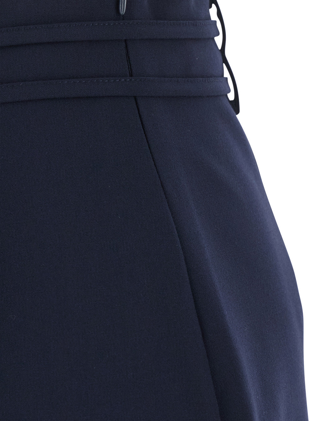 Twinset Tech Fabric Skirt — Navy, view 3