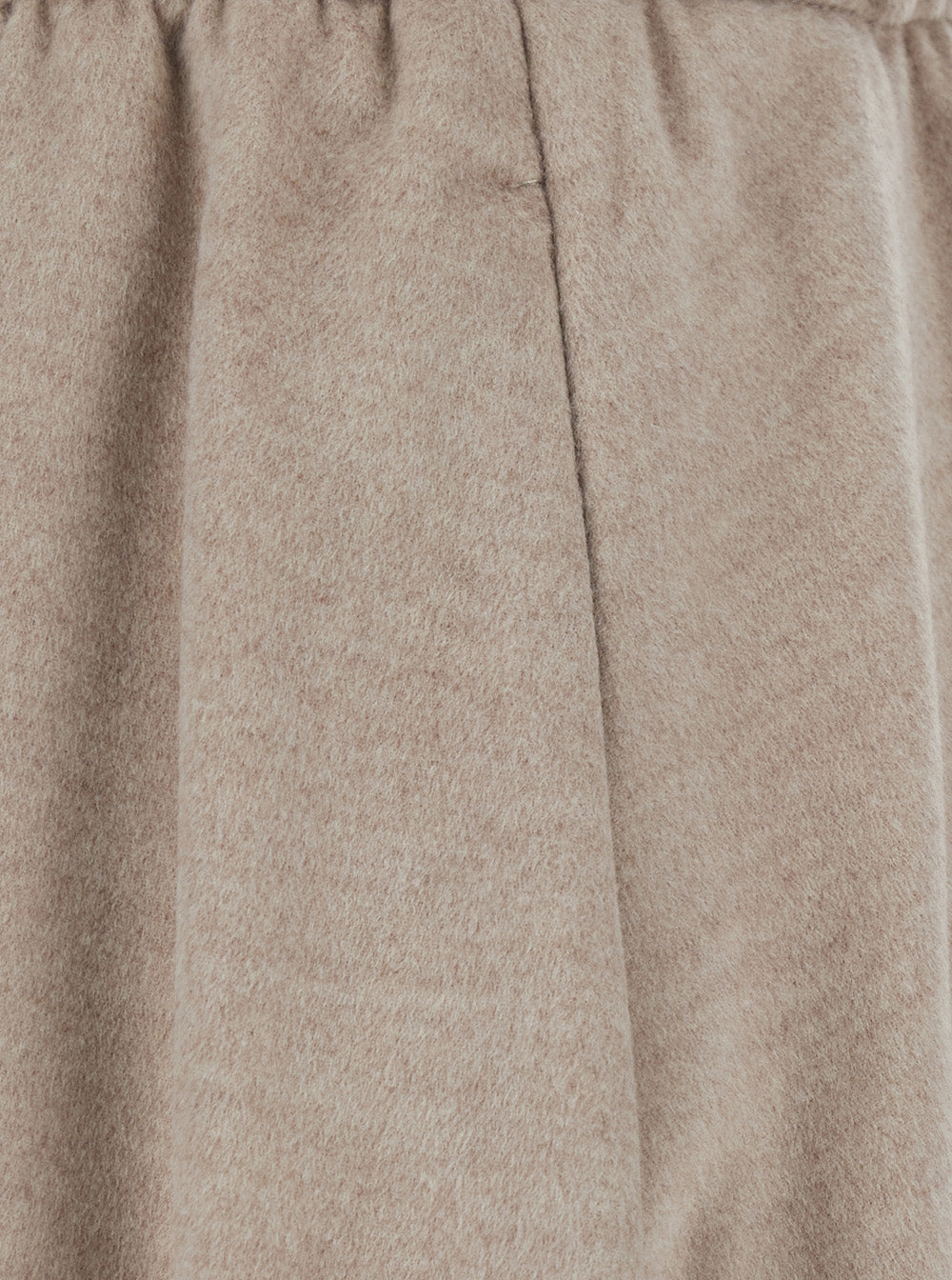 Herno Melange Tech Fabric Skirt — Beige, view 3