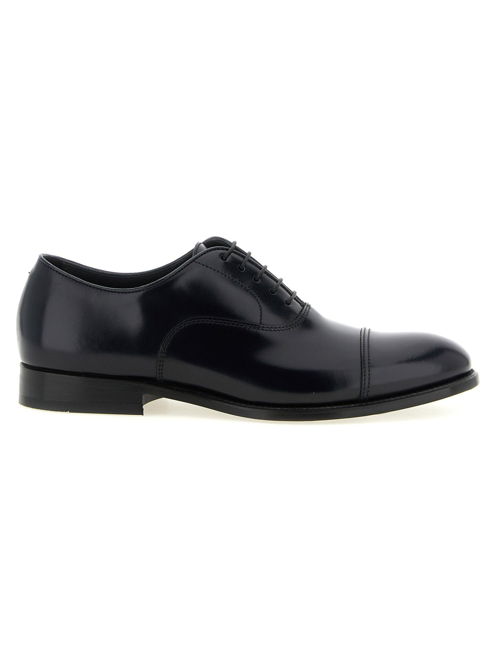 Doucal's Nappa Calfskin Oxford — Black by Doucal'S