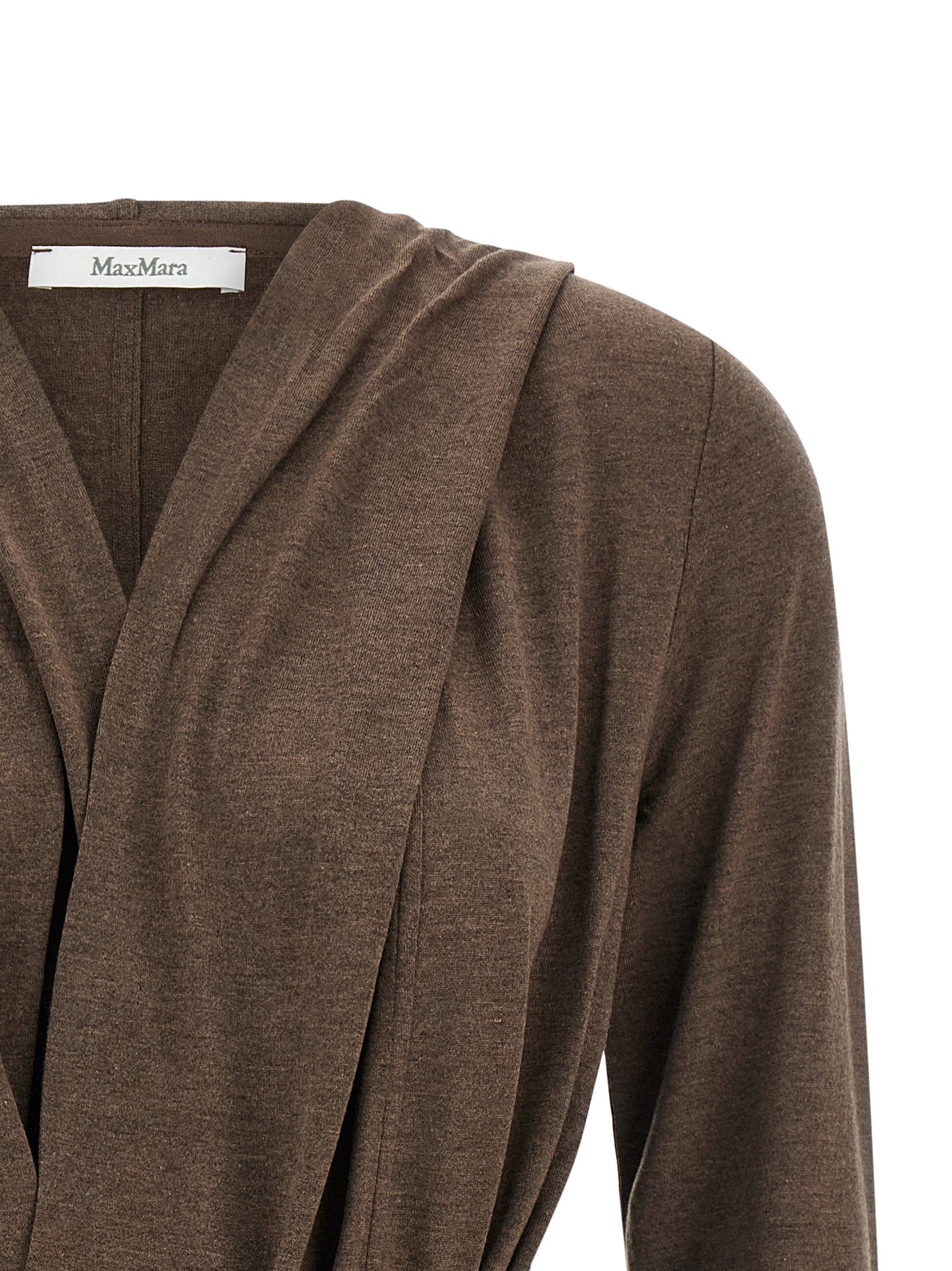 Max Mara Falda Cardigan — Brown, view 3